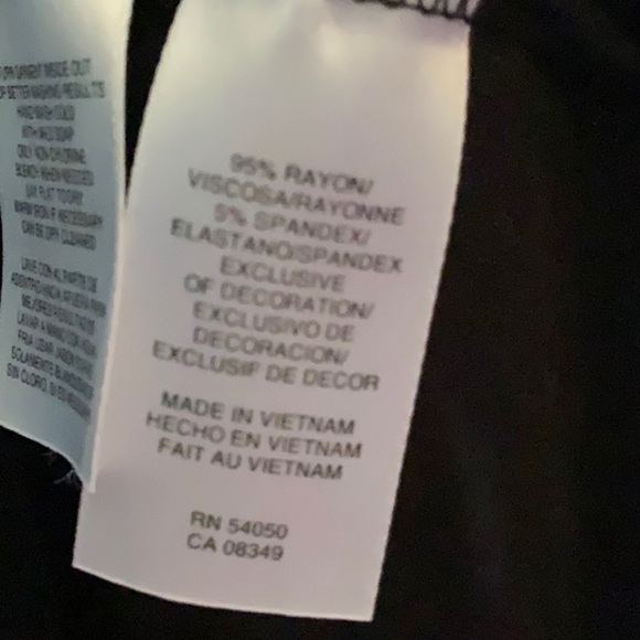 Black Anne Klein Top - Picture 7 of 9